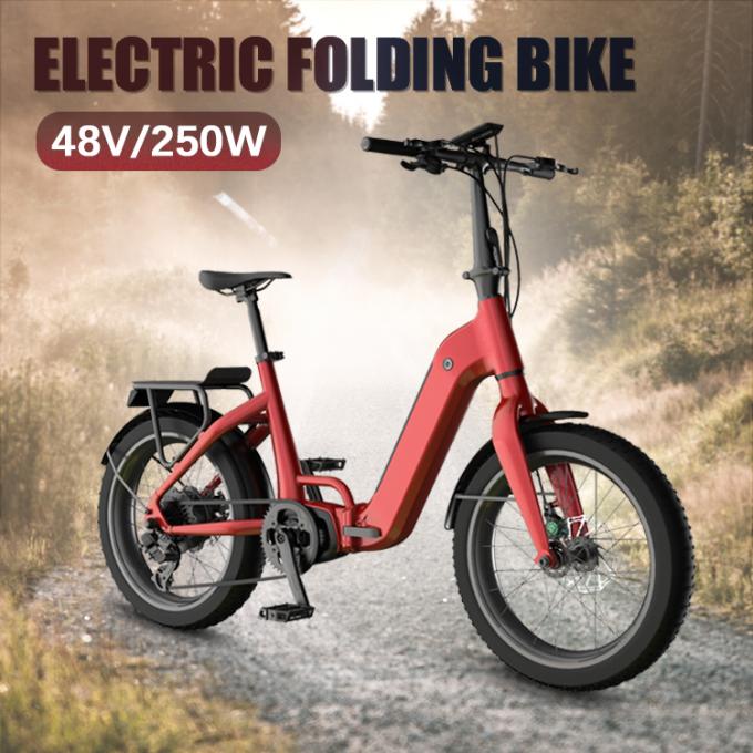 pulgada de alta velocidad 48v del motor 20 del eje 32km/H que dobla la batería eléctrica de la bicicleta 0